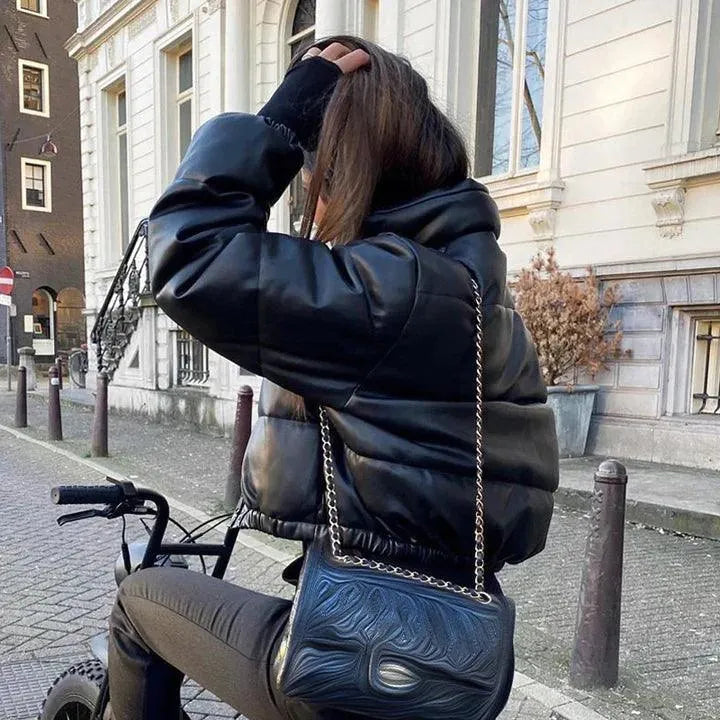 Damenjacke – Wattiert – Bequeme Passform, Reißverschluss, elastische Ärmel – Perfekt für kühle Tage 2