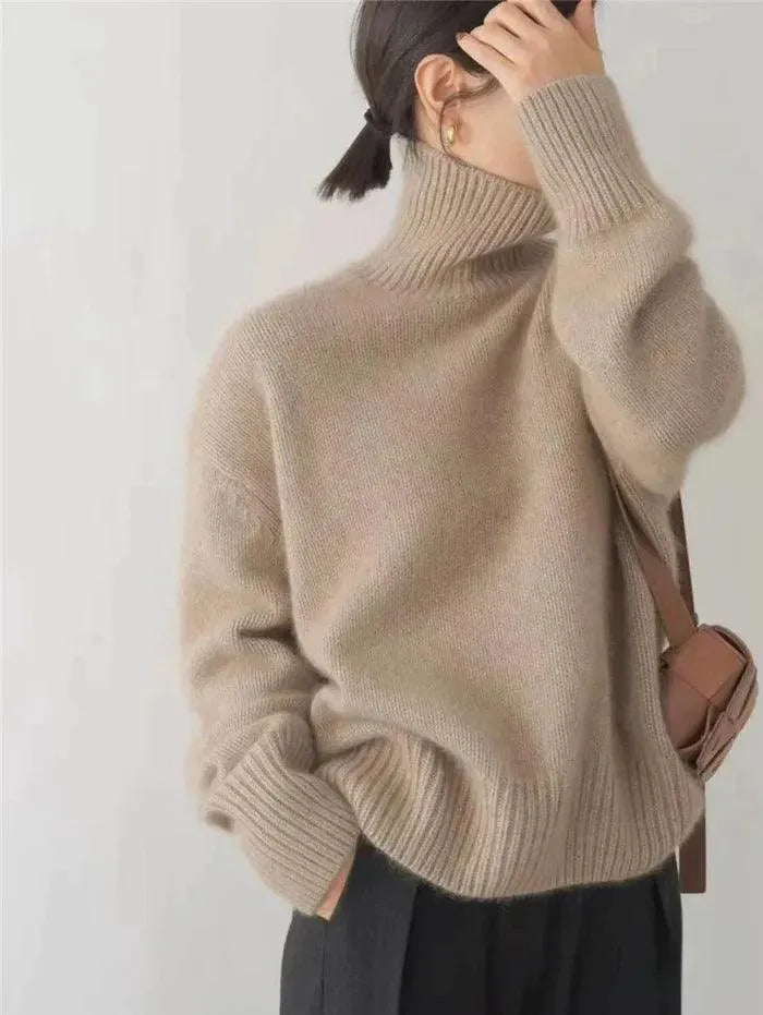 Oversize-Strickpullover mit Rollkragen – Zeitlos – Warm und locker geschnitten – Ideal für kalte Tage 3