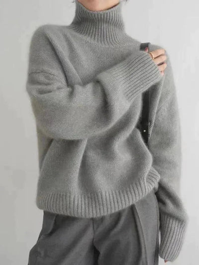 Oversize-Strickpullover mit Rollkragen – Zeitlos – Warm und locker geschnitten – Ideal für kalte Tage 4