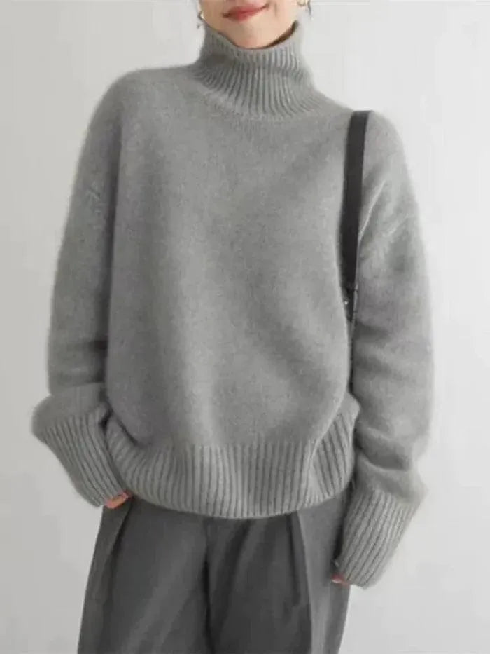 Oversize-Strickpullover mit Rollkragen – Zeitlos – Warm und locker geschnitten – Ideal für kalte Tage 5